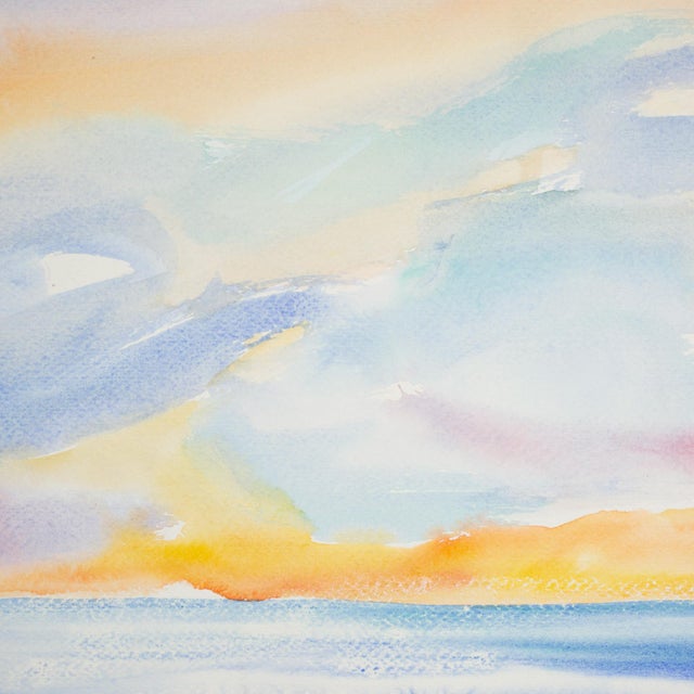 Modern Watercolor Artwork, Hawaii, Signed and Dated 1983 For Sale - Image 3 of 4