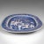 1850's Antique English Willow Pattern Serving Plate For Sale - Image 4 of 10