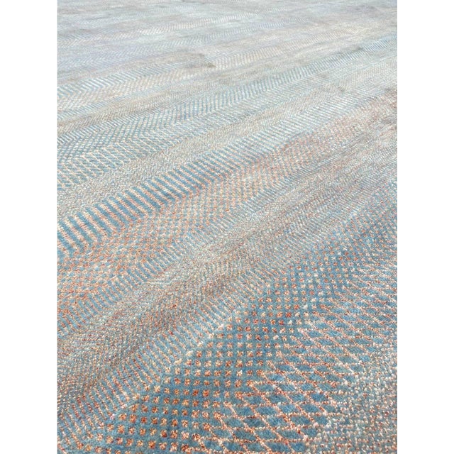 Handwoven Modern Tribal Area Rug 12x15 For Sale - Image 11 of 12