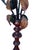 Wood Vintage Floor Lamp with Murano Glass Roses, Italy, 1960s For Sale - Image 7 of 18
