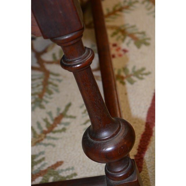 Auburn 1940s Attributed to Kittinger Carved Walnut Wooden Coffee Table W/ Extending Leaves For Sale - Image 8 of 15