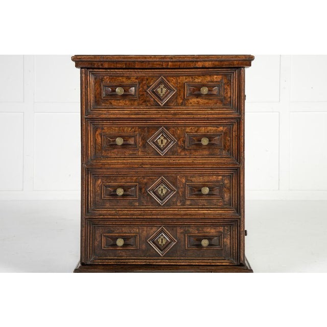 Brown 18th Century Italian Walnut Coffer For Sale - Image 8 of 10