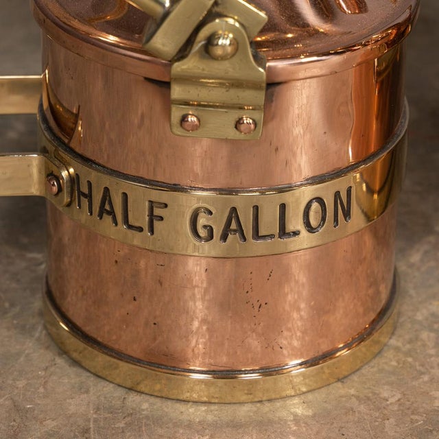 Vintage English Polished Checkpump Petrol Canisters, 1965, Set of 3 For Sale - Image 14 of 18