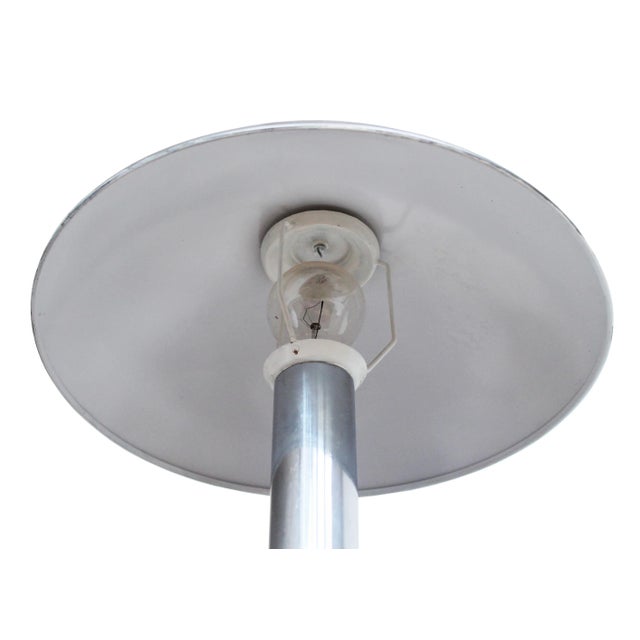 Silver Bauhaus Table Lamp by Miloslav Prokop for Vorel Praha Company, 1930s For Sale - Image 8 of 11