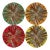Nicolette Mayer Pheasant Feathers Coasters, Set of 4 For Sale