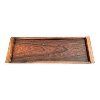 1950s Exotic Wood Bar Tray For Sale