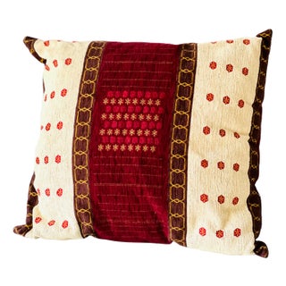 Vintage Cushion Cover in Fabric For Sale