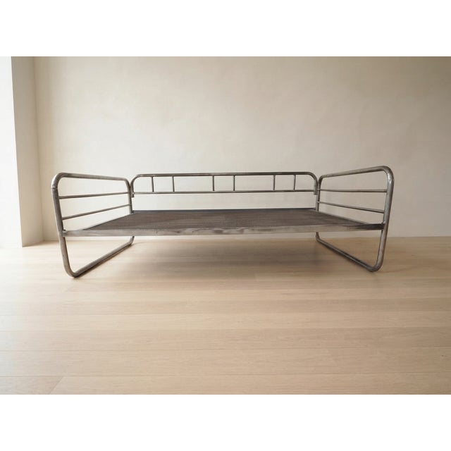 1970s Vintage Chrome Tubular Steel Daybed Frame, Czechoslovakia, 1970 For Sale - Image 5 of 10