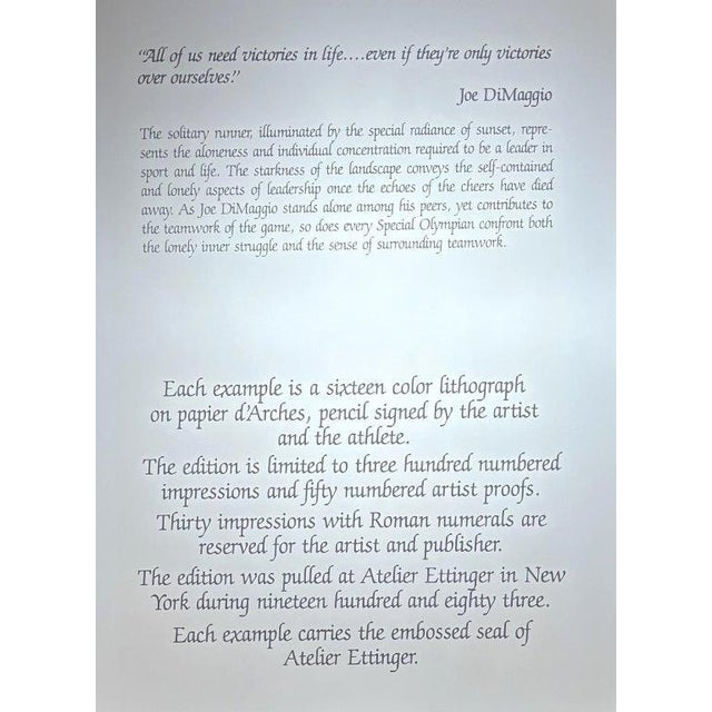 Paper 1980s Robert Peak "Spirit of Sport" Ap 15/50 Signed and Numbered Artist Proof - Set of 6 For Sale - Image 7 of 16