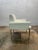 Modern Pair of Brueton White Naugahyde and Chrome Frame Dining Arm Chairs - Twelve Available For Sale - Image 3 of 11