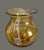 Mid-Century Modern Vintage Amber Hand Blown Art Glass Controlled Bubble Pitcher For Sale - Image 3 of 9