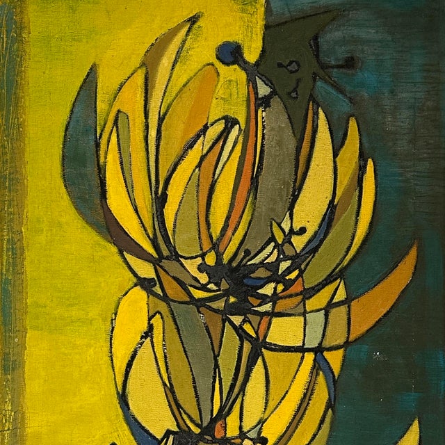 1950s 1950 Mid-Century Banana Bunch Original Painting, Richards For Sale - Image 5 of 11