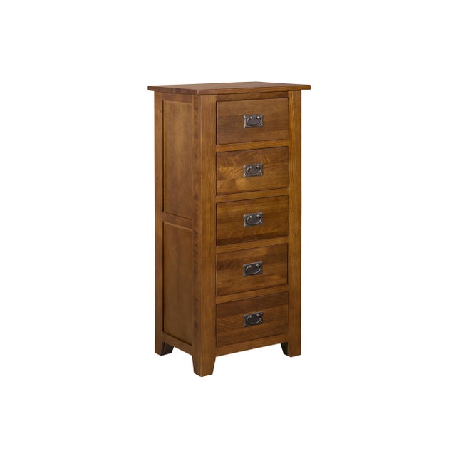 Brown Mission 5 Drawer Lingerie Dresser - Micheal Cherry For Sale - Image 8 of 15