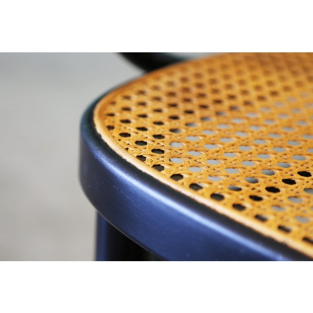 Black 1980s No. 215 Rf Chair by Michael Thonet Bentwood Cane Chair (4 Available) For Sale - Image 8 of 11