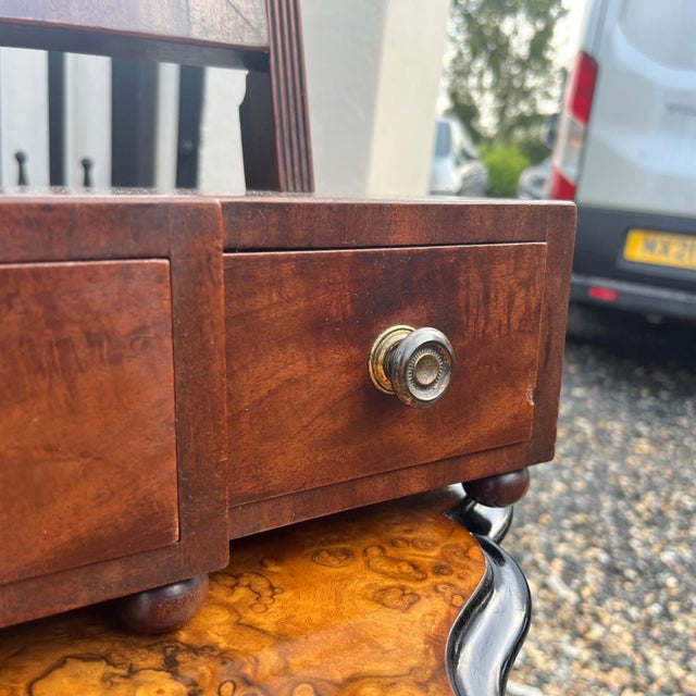 Wood Regency Mahogany Dressing Mirror, 1820s For Sale - Image 7 of 9