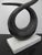 Interlude Home Interlude Home Modernist Twist Metal Sculpture on Marble Base For Sale - Image 4 of 11