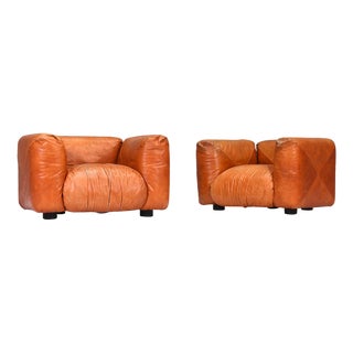 Model Marius & Marius Lounge Armchairs from Mario Marenco, Italy, 1970s, Set of 2 For Sale