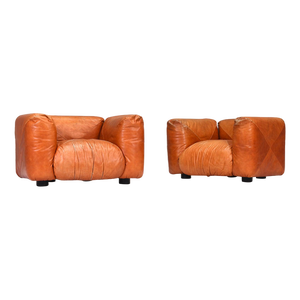 Model Marius & Marius Lounge Armchairs from Mario Marenco, Italy, 1970s, Set of 2