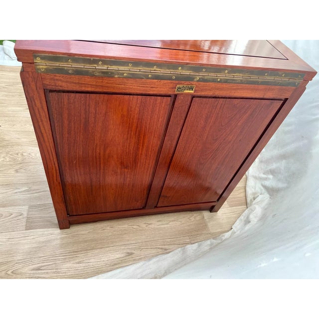 Mid Century George Zee Cabinet Silverware Storage With Drawers Adjustable Shelf For Sale - Image 11 of 12