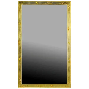 LaBarge Hand-Painted and Gilt Bevelled Wall Mirror