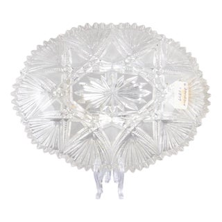 Antique Victorian Pressed Glass Dish from Davidson For Sale