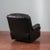 Black Reclining Black Leather Armchair For Sale - Image 8 of 18
