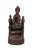 Brown 19th Century Chinese Qing Dynasty Carved Wood Guanyin Sculpture With Attendants For Sale - Image 8 of 8