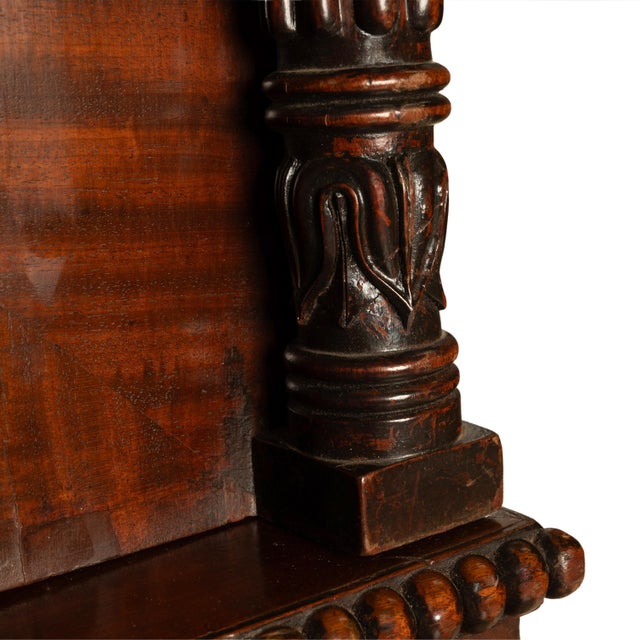 Antique 19thC Flame Mahogany Georgian Regency English Linen Press Chest 1800 For Sale - Image 14 of 16