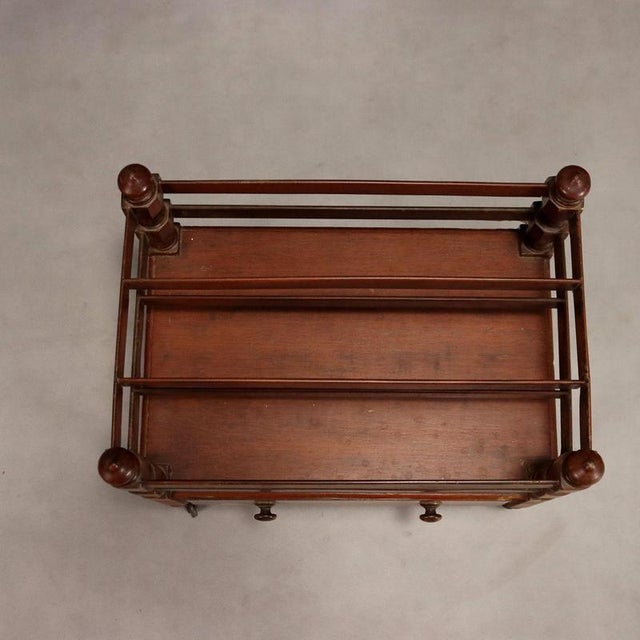 Vintage Mahogany Magazine Rack For Sale - Image 5 of 8