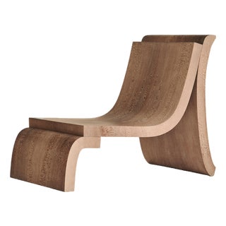 Platane Lounge Chair in Plane Tree Wood by Mono Editions For Sale