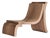 Platane Lounge Chair in Plane Tree Wood by Mono Editions For Sale