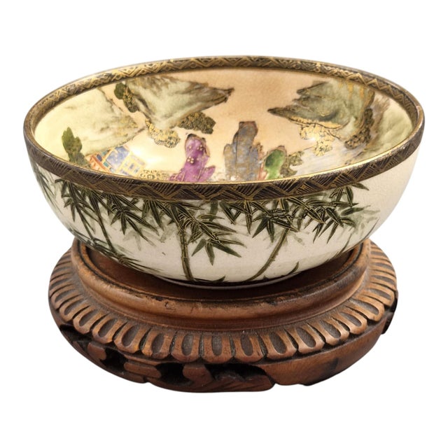 Japanese Satsuma Bowl by Gyokkō, 1890s For Sale - Image 5 of 13