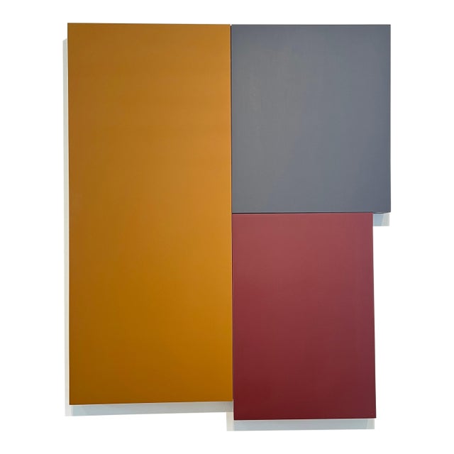 William Finlayson Jr. Acrylic on Wood Assemblage Titled: "A.B.C. 4” 2024 For Sale