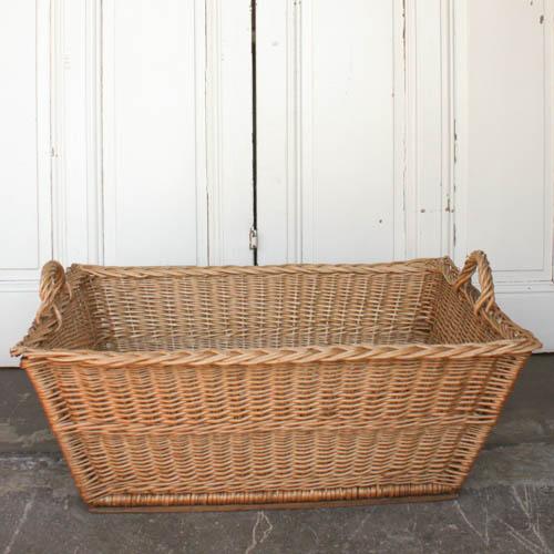 Vintage French Laundry Basket Chairish