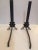 Art Deco Andirons in Black and Gold For Sale - Image 4 of 7