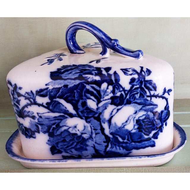 Vintage antique cheese casserole from Ironstone Staffordshire, England, Victorian era, handmade circa 1930 in England....