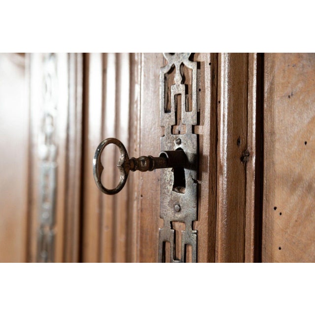 Brown Large 19th Century French Fruitwood Armoire, 1820s For Sale - Image 8 of 15