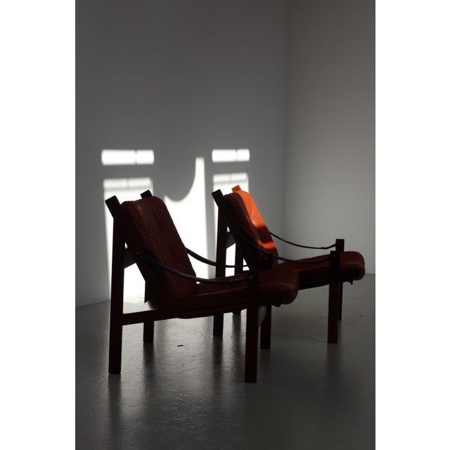 Bruksbo Norwegian Hunter Easy Chairs by Torbjørn Afdal for Bruksbo, 1970s, Set of 2 For Sale - Image 4 of 18
