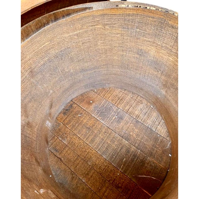 Vintage Steambent Wood Cheese Storage Box For Sale - Image 6 of 11