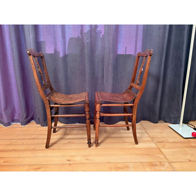 Art Nouveau Chairs, 1890s, Set of 2 For Sale - Image 5 of 18