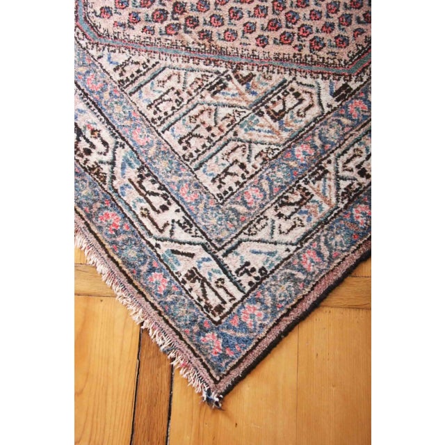 Semi-Antique Middle Eastern Mir Rug For Sale - Image 3 of 9