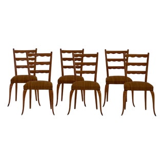 Dining Chairs in the style of Buffa, 1950s, Set of 6 For Sale