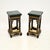 Antique Chinoiserie Lacquered Side Tables with Marble Top, 1950s, Set of 2 For Sale - Image 10 of 10