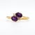Elegant Toi et Moi Amethyst & Diamond Ring Celebrate your unique connection or elevate your everyday style with this...