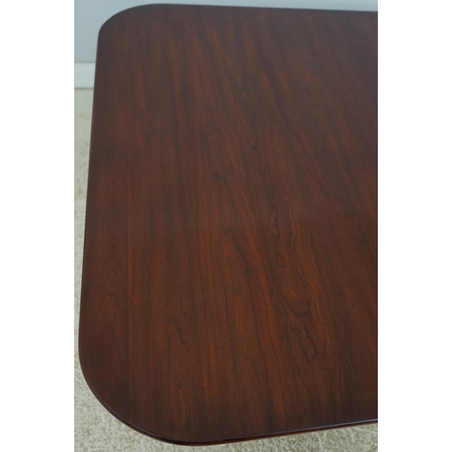 Henkel Harris Cherry Double Pedestal Dining Table For Sale In Philadelphia - Image 6 of 18