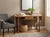 Wood Simple Oriental Minimalistic Natural Wood Console Side Table Desk For Sale - Image 7 of 14