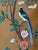 Chinoiserie Hand Painted Chinoiserie Wallpaper Mural on Tea Paper, Set of 6 Panels, Luxury Botanical Wall Art For Sale - Image 3 of 4