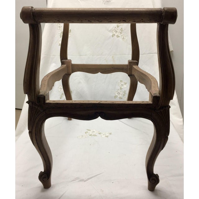 19th Century French Louis XV Carved Walnut Bench | Stool For Sale In New York - Image 6 of 7