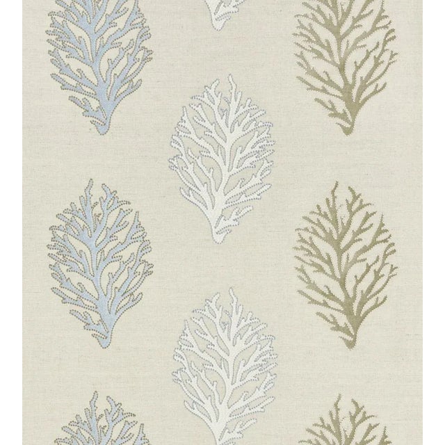 The House of Scalamandré Coral Reef Embroidery Fabric, Sand For Sale