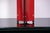 Sculptural Red Metal Table Lamp with D-Lamp Shade, 1980s For Sale - Image 6 of 9
